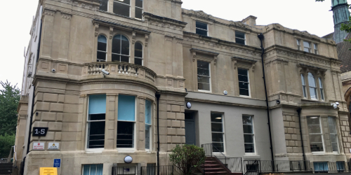External photo of 1-5 Whiteladies Road.